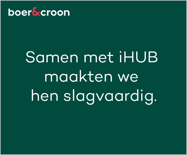 Medium rectangle op 5,6 s: Samen met iHUB maakten we hen slagvaardig.