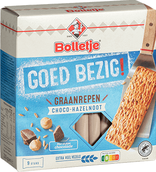 Goed Bezig! graanrepen choco-hazelnoot