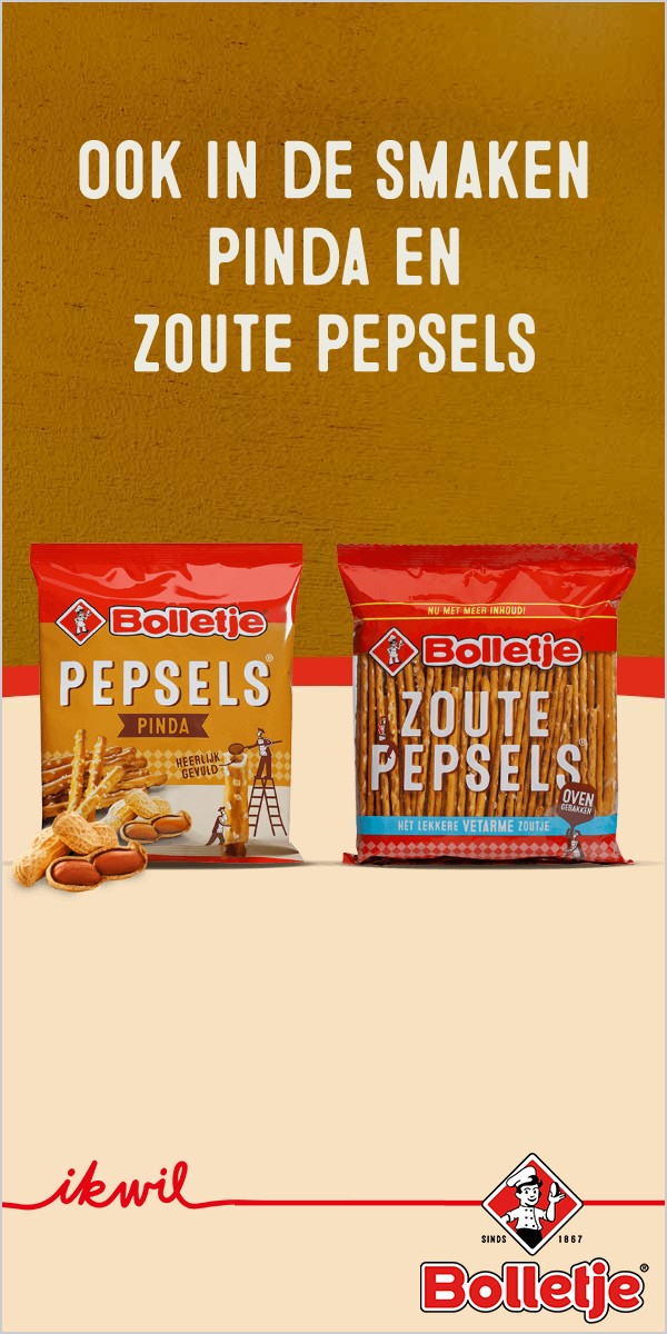 Pepsels op 7,2 s: ook in de smaken pinda en zoute pepsels