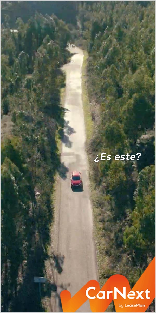 Rode auto op een bosweg: ¿Es este?