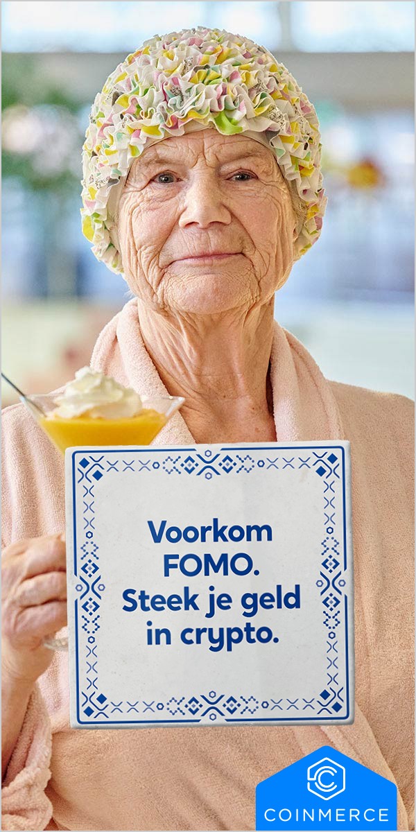 Tegeltje: Voorkom FOMO. Steek je geld in crypto.