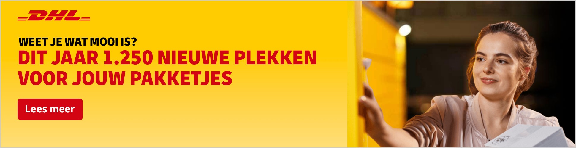 Frame 2: Weet je wat mooi is? Dit jaar 1.250 nieuwe plekken voor jouw pakketjes