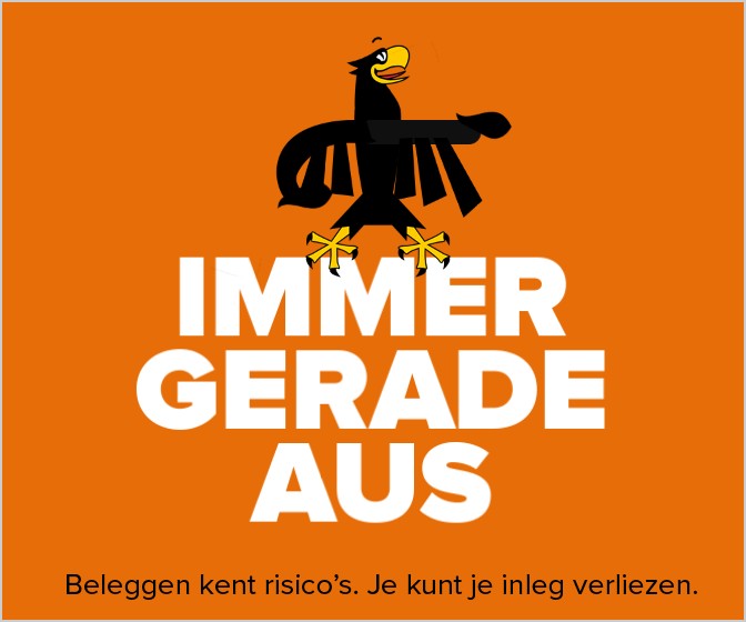 Immer gerade aus, de adelaar wijst vooruit
