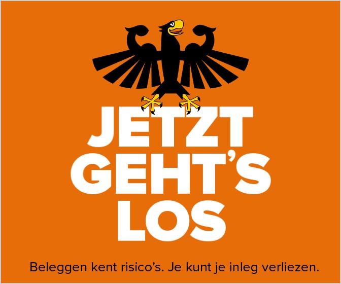 Jetzt geht's los, met de adelaar erboven