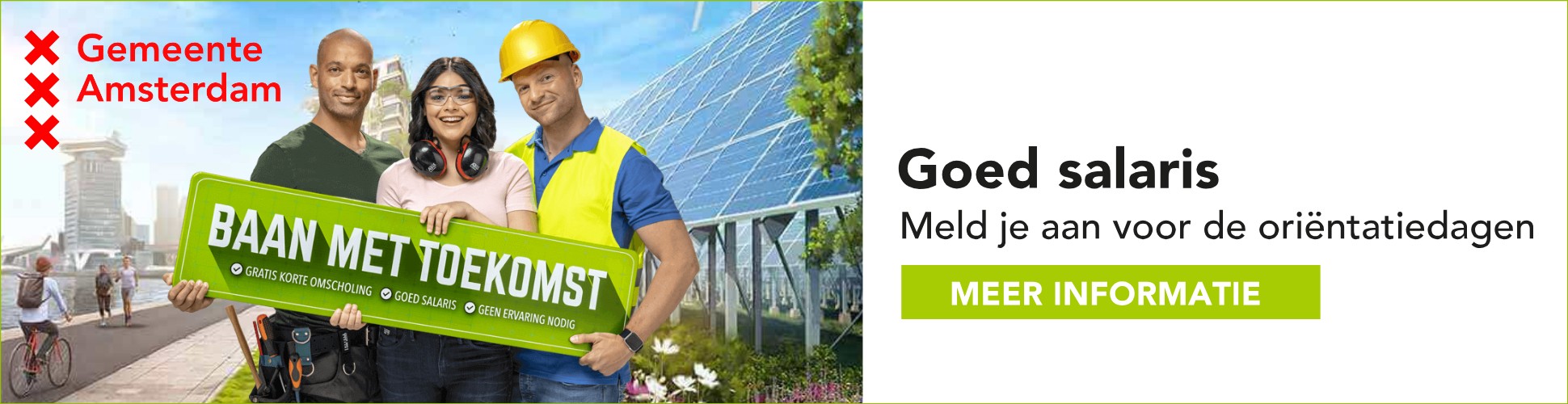 Billboard met de kop Goed salaris