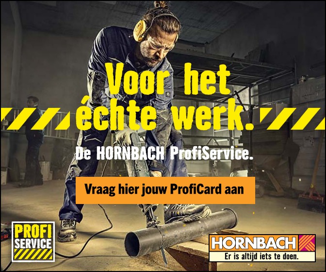 Frame 4: de oranje knop Vraag hier jouw ProfiCard aan en het Profi Service-logo