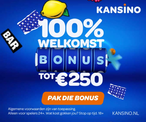 100% welkomst bonus tot €250