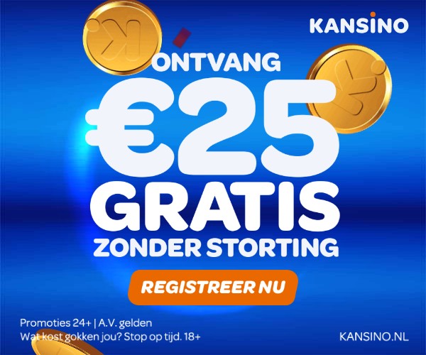 Ontvang €25 gratis zonder storting