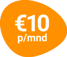 €10 p/mnd