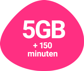 5GB + 150 minuten