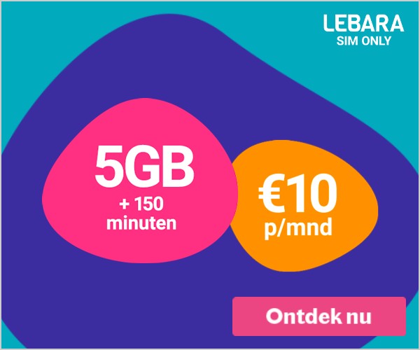 5GB + 150 minuten, €10 p/mnd, Ontdek nu