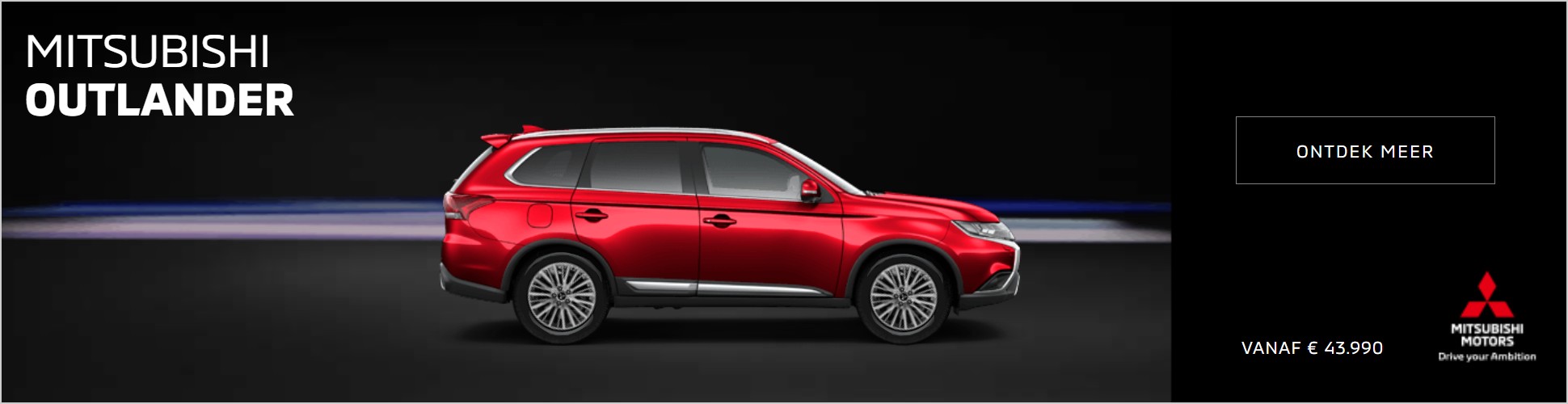 Mitsubishi Outlander, vanaf € 43.990, Ontdek meer