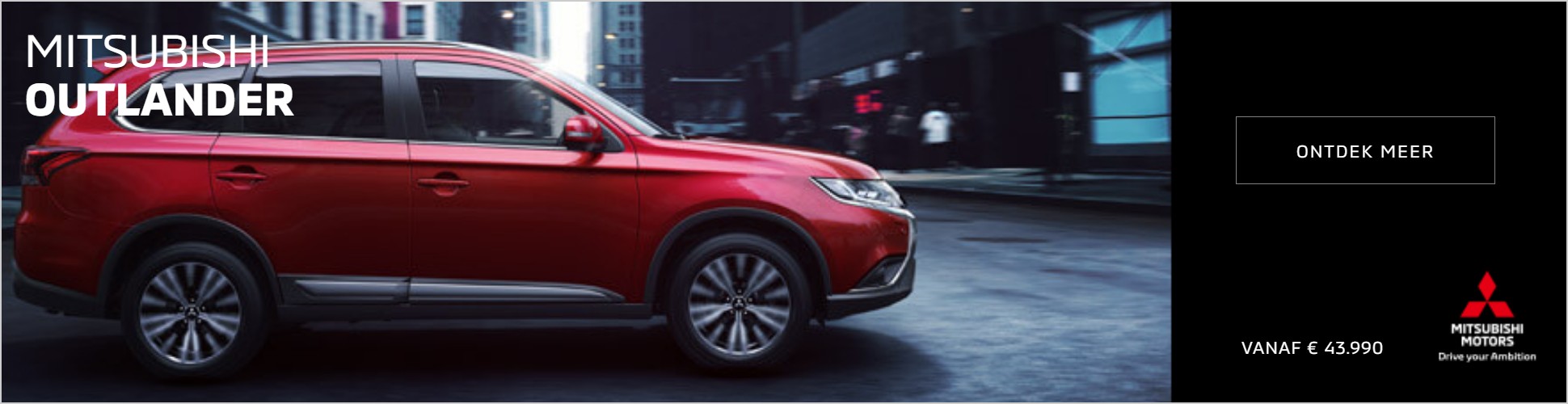 Mitsubishi Outlander, vanaf € 43.990