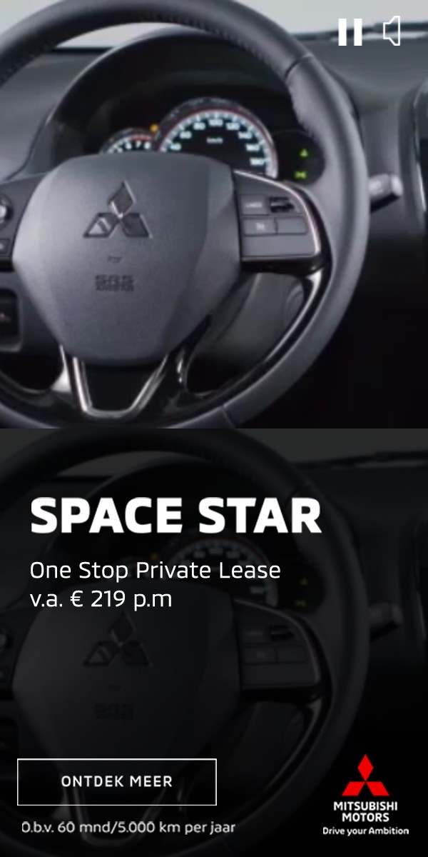Het stuur van de Space Star