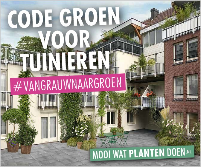 4,8 s: eindbeeld met #vangrauwnaargroen en Mooi wat planten doen.nl