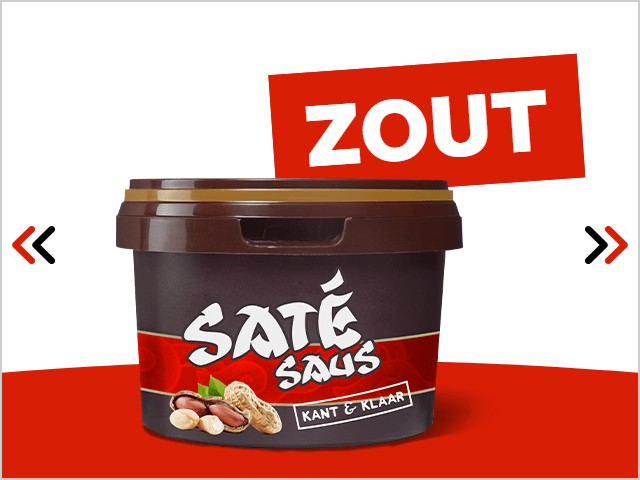 ZOUT met satésaus