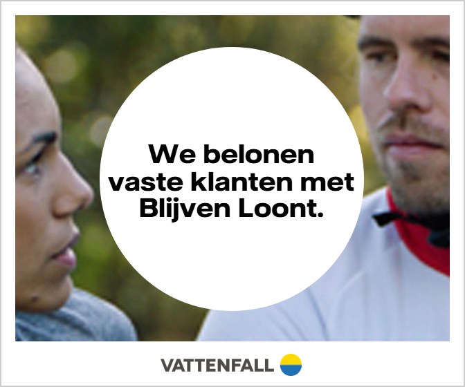 Witte cirkel: We belonen vaste klanten met Blijven Loont.