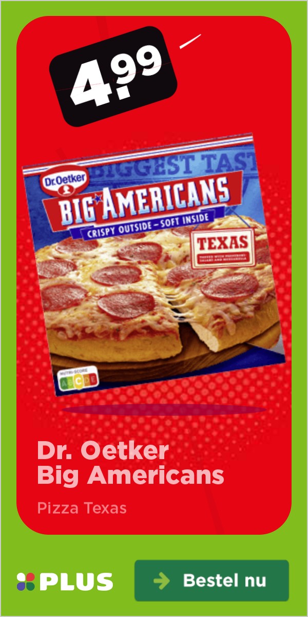 Dr. Oetker Big Americans, oude prijs 4.99