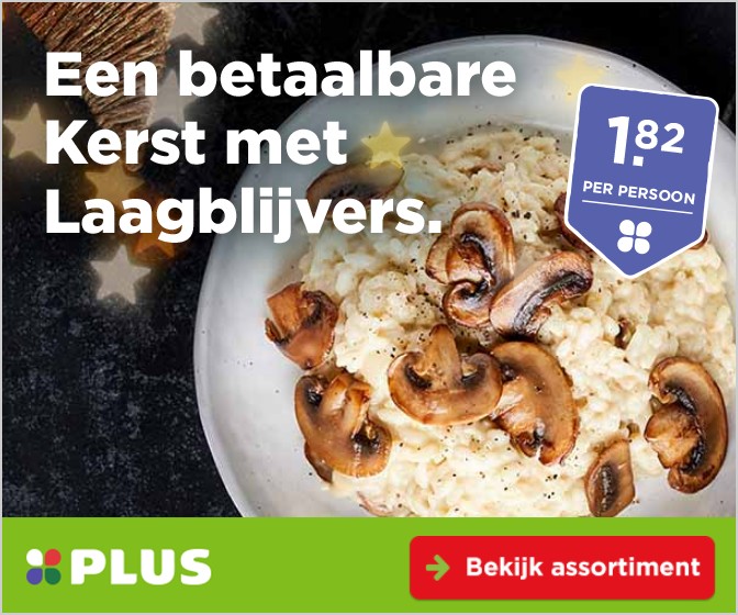 Een betaalbare Kerst met Laagblijvers, risotto