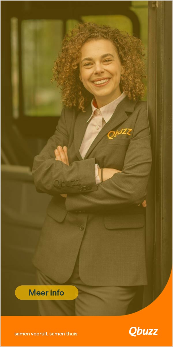 Het kader opent zich naar de foto van een chauffeur