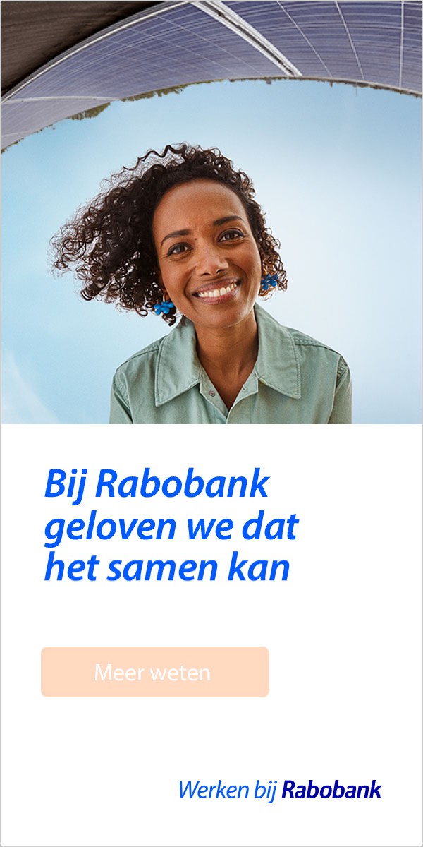 De foto is omhoog geschoven, Bij Rabobank geloven we dat het samen kan