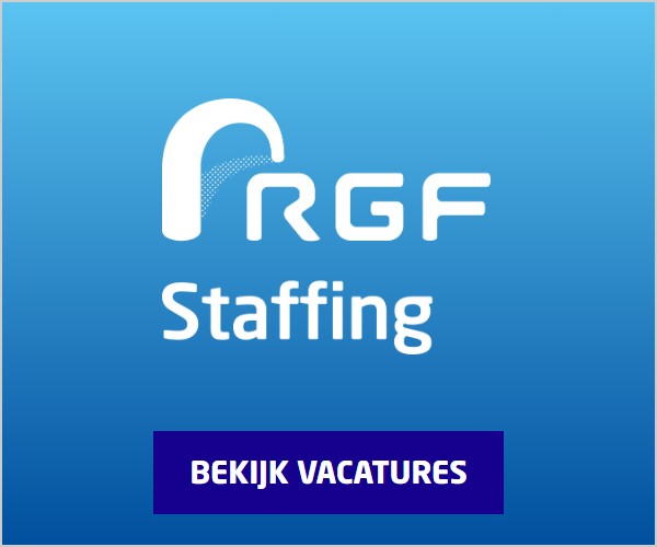 Eindbeeld met het logo van RGF Staffing