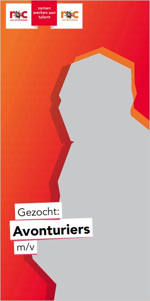 Gezocht: Avonturiers m/v, met een grijs silhouet