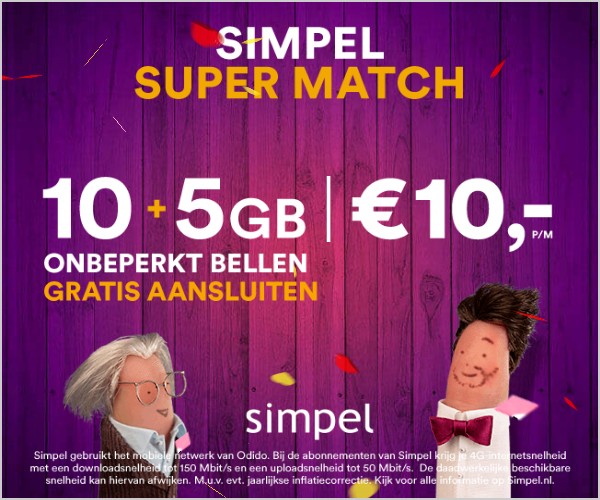 Eindbeeld met de twee vingerpoppetjes en de prijs
