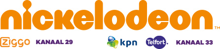 nickelodeon, Ziggo kanaal 29, KPN en Telfort kanaal 33