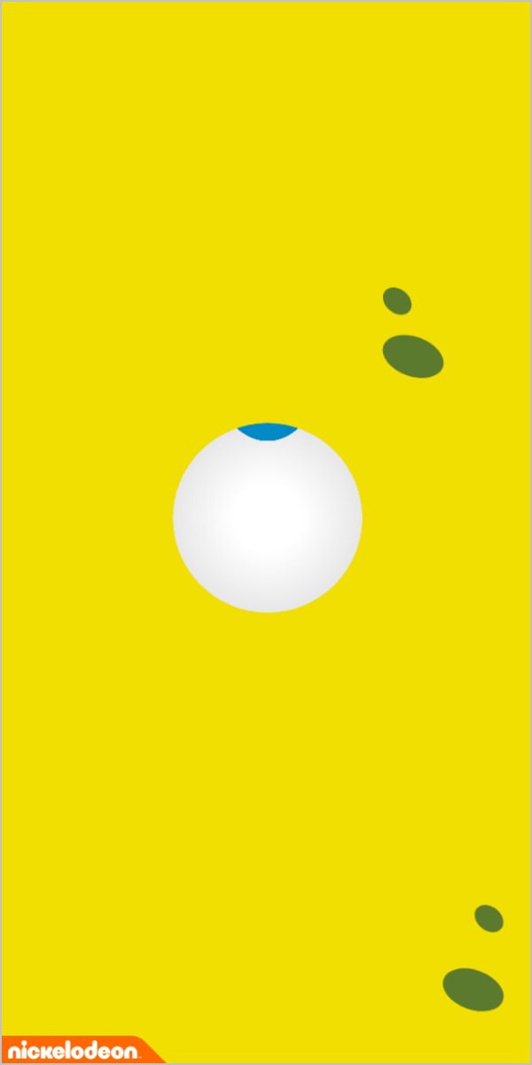 Een oog rolt draaiend omhoog