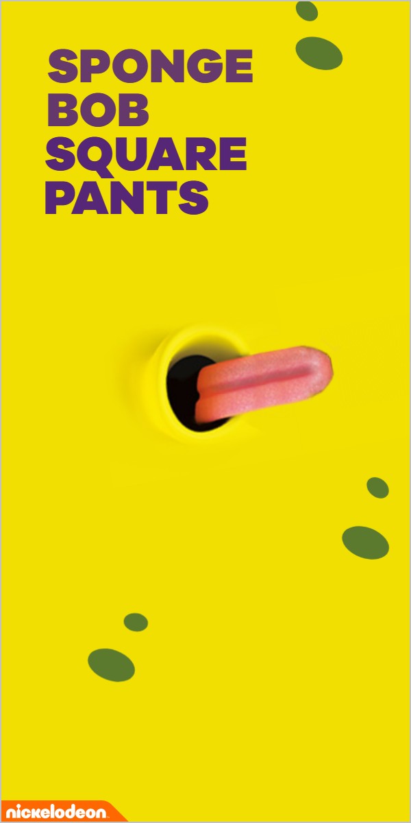 SPONGE BOB SQUARE PANTS en de tong