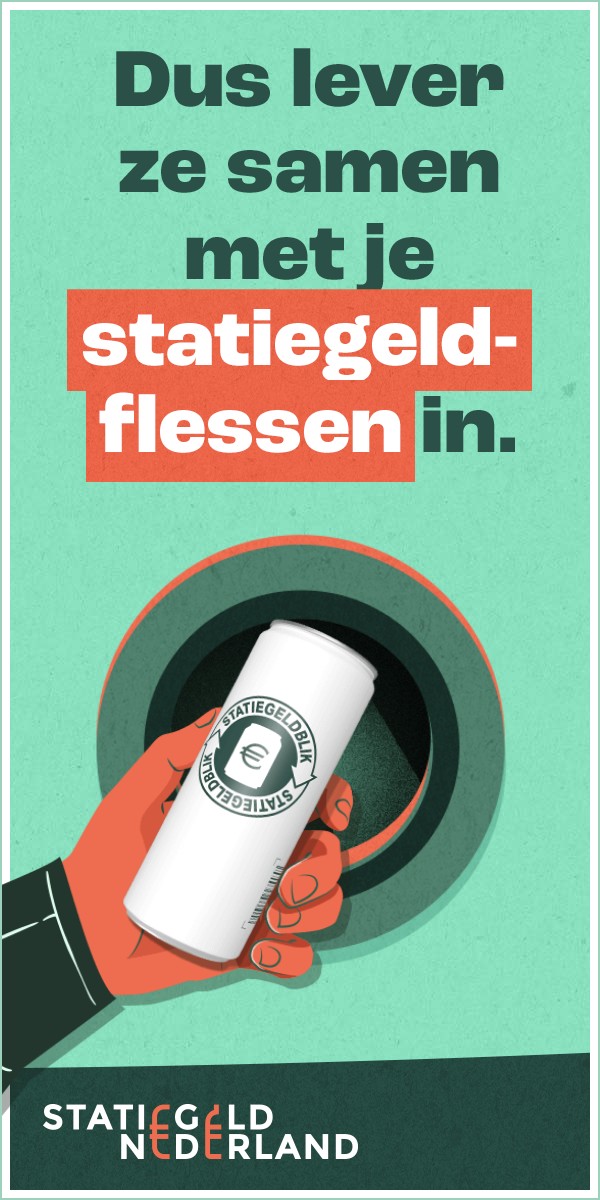 Dus lever ze samen met je statiegeldflessen in.