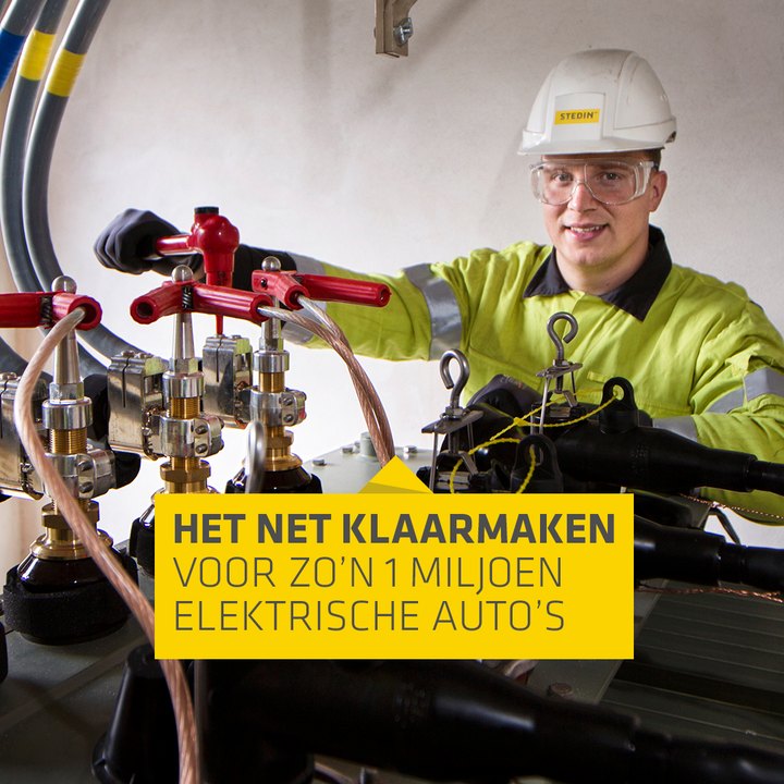 Het net klaarmaken voor zo'n 1 miljoen elektrische auto's