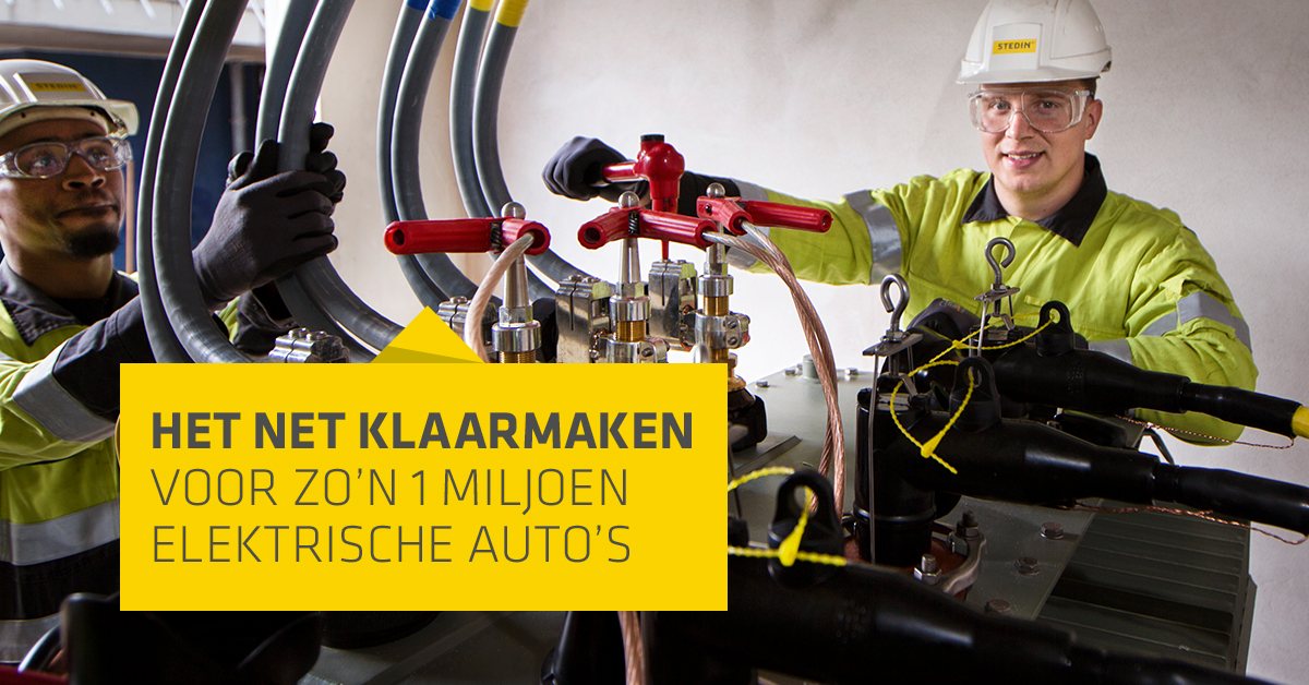 Het net klaarmaken voor zo'n 1 miljoen elektrische auto's