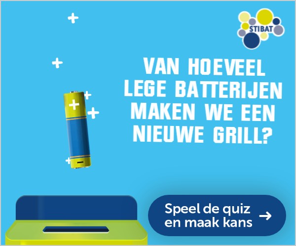 De batterij valt naar de bak