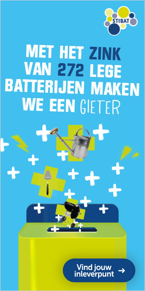 Eindbeeld met de zin over zink en een gieter