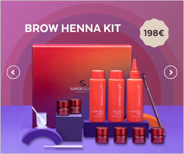 Zijde 1: Brow Henna Kit met prijs