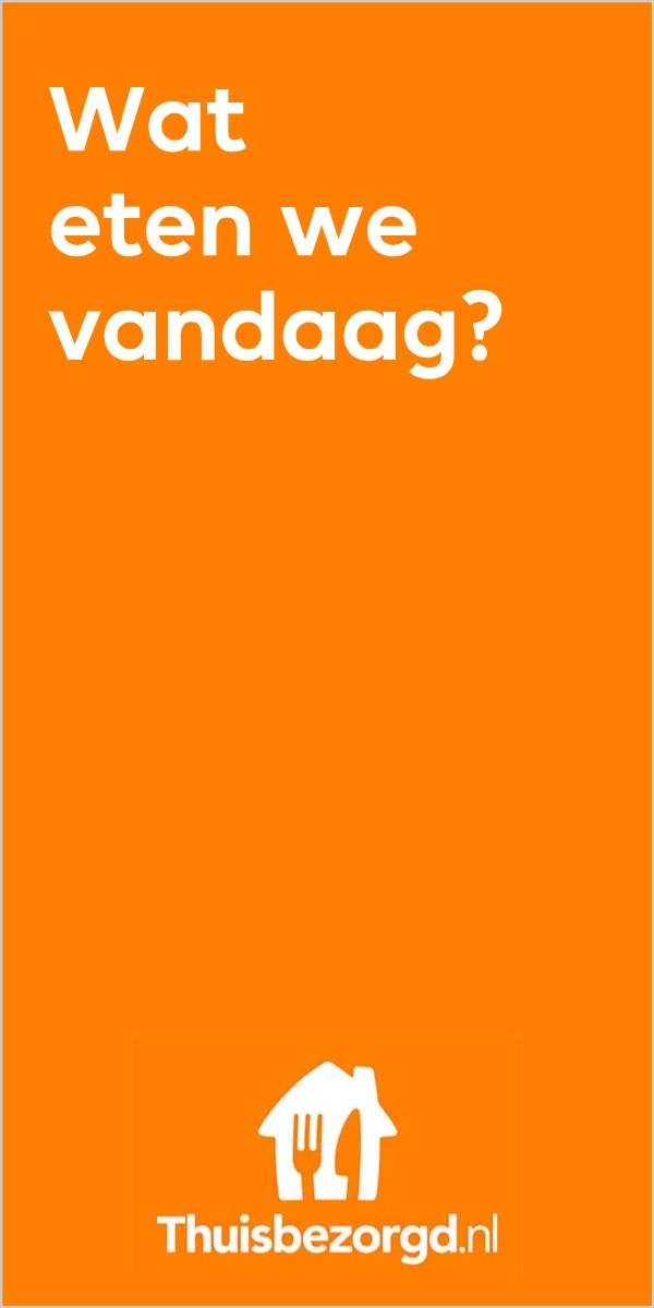 Wat eten we vandaag? op oranje