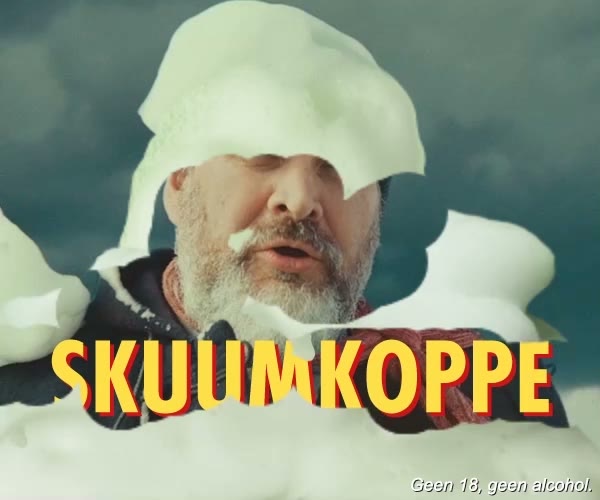 De Texelaar met schuim op zijn muts