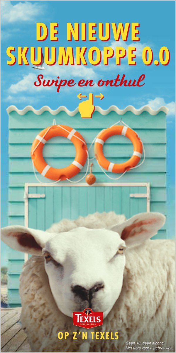 Half page met het schaap