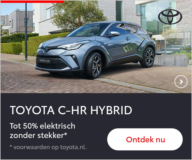 Toyota C-HR Hybrid, tot 50% elektrisch