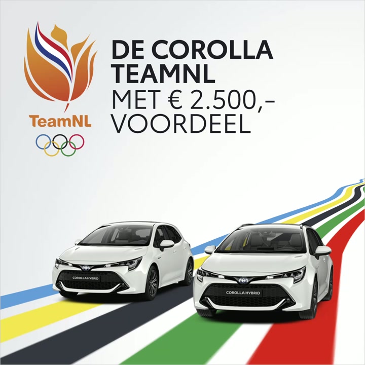 Twee Corolla's met het voordeel