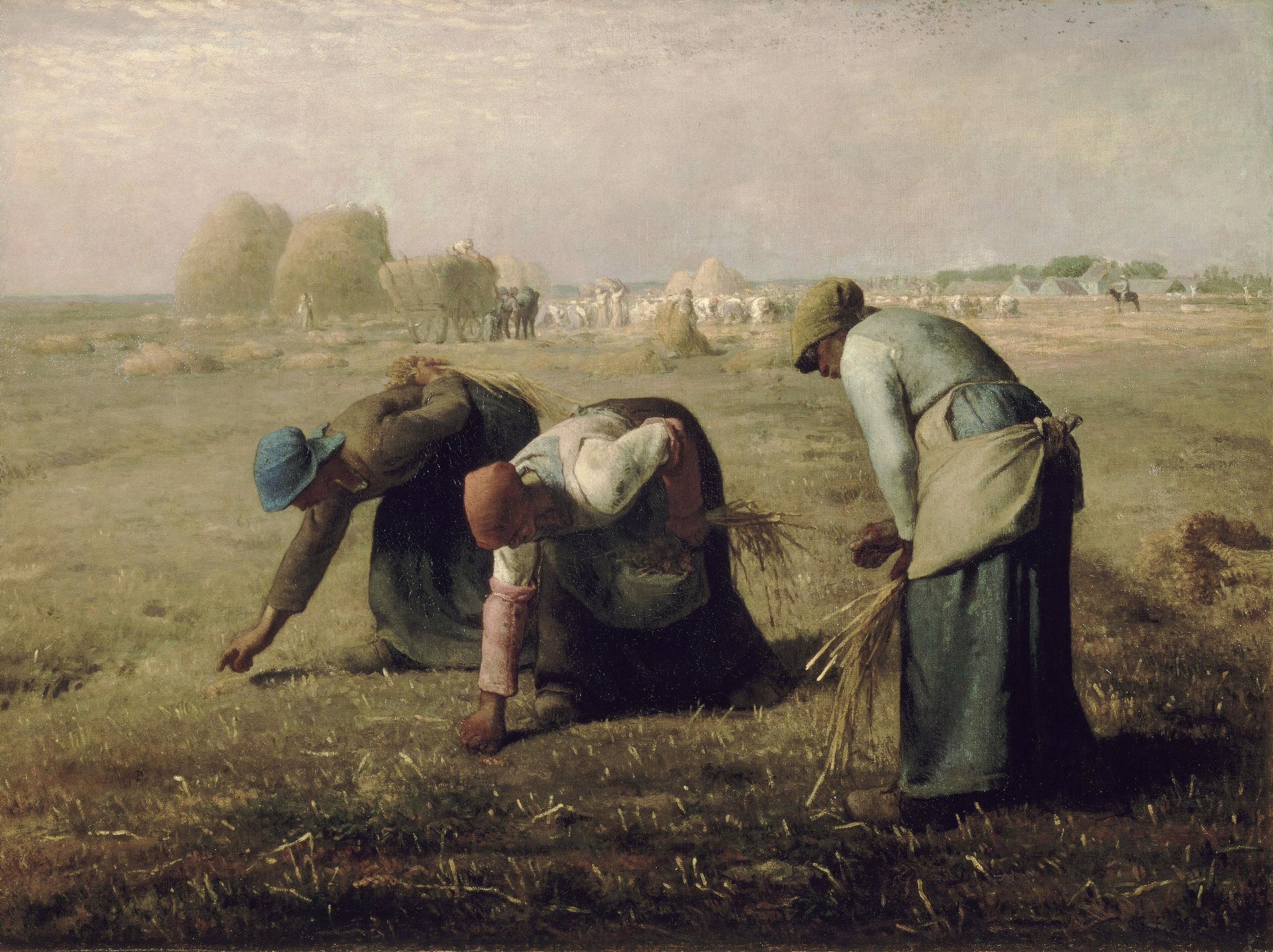 De arenleesters, Jean-François Millet, 1857