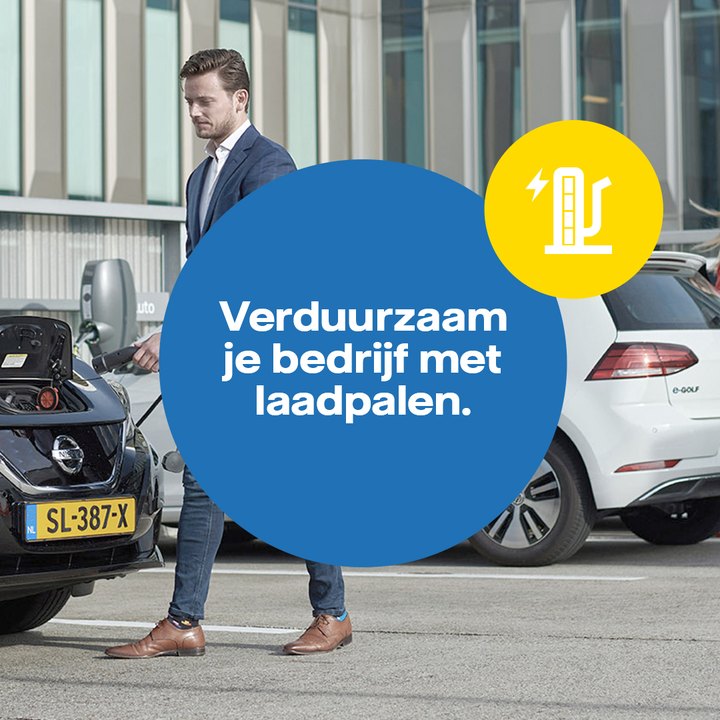 Verduurzaam je bedrijf met laadpalen.