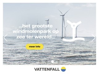 ...het grootste windmolenpark op zee ter wereld...