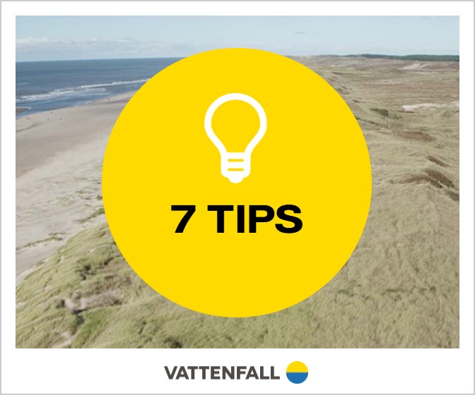 Gele cirkel met lamp: 7 TIPS