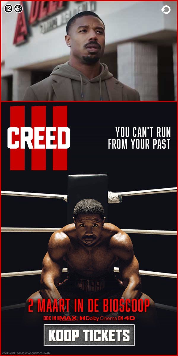 Eindbeeld Creed III, 2 MAART IN DE BIOSCOOP