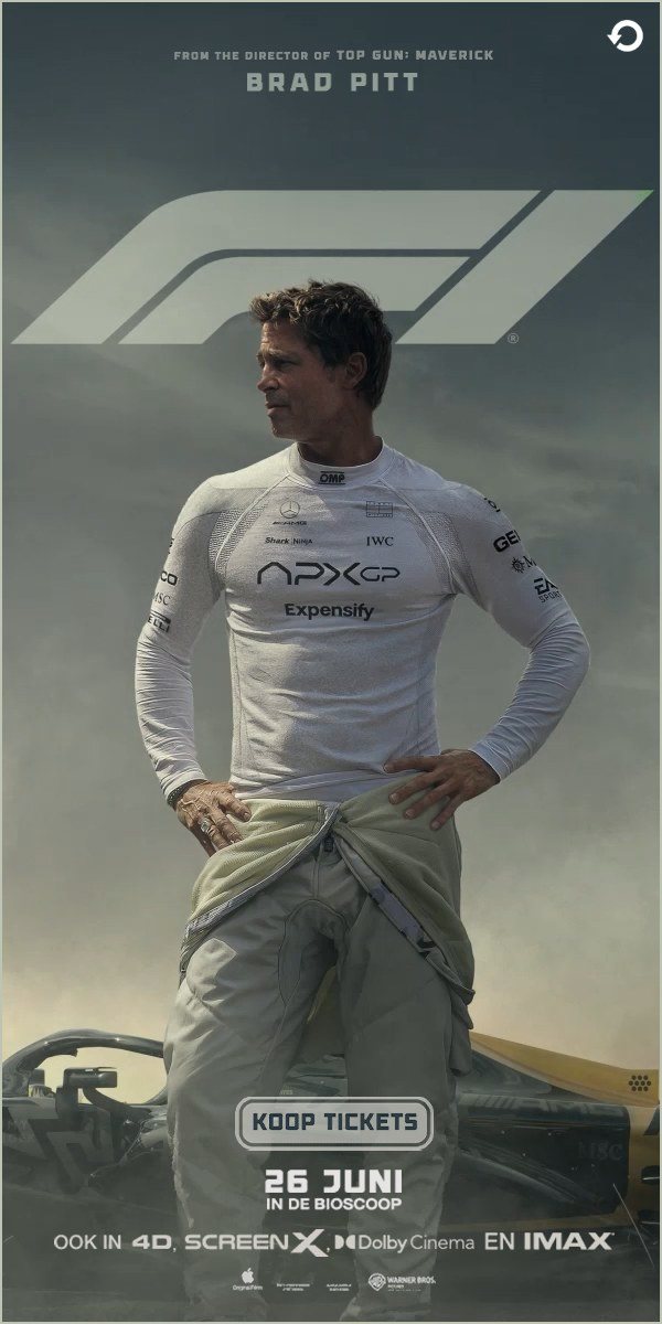 Eindbeeld F1 The Movie, 26 JUNI