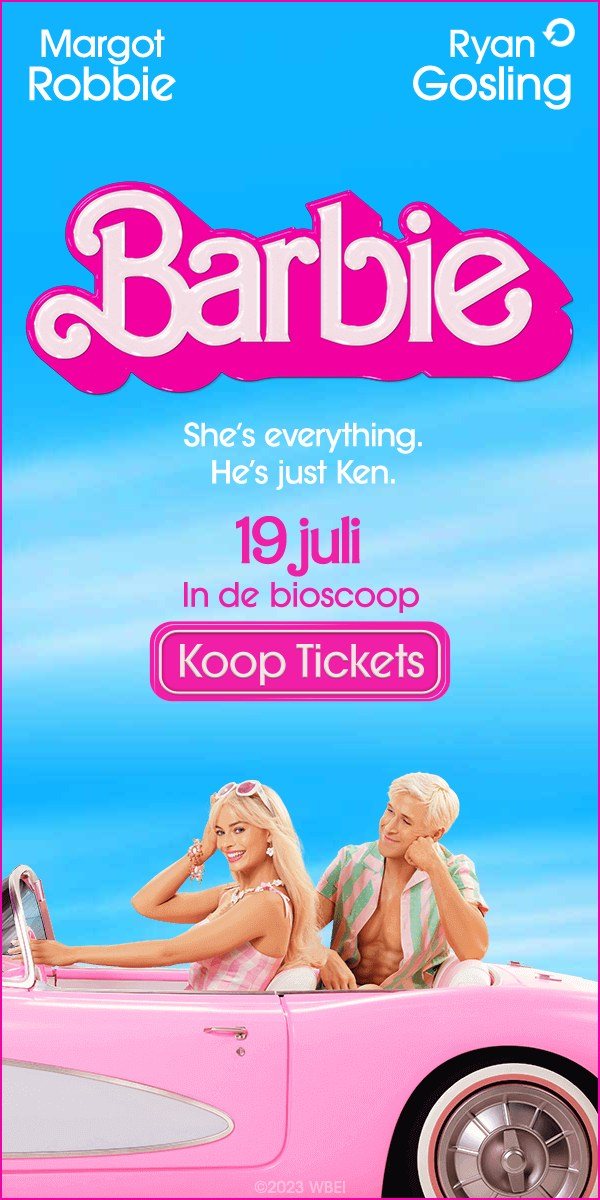 Eindbeeld Barbie, 19 juli In de bioscoop