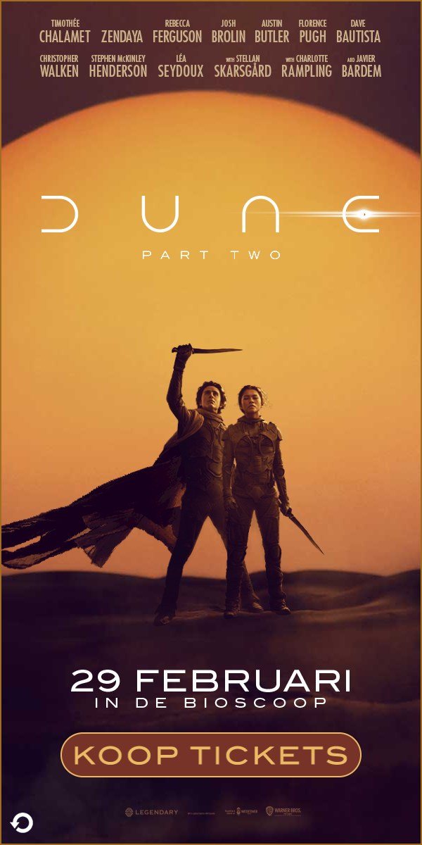 Eindbeeld Dune: Part Two, 29 FEBRUARI IN DE BIOSCOOP